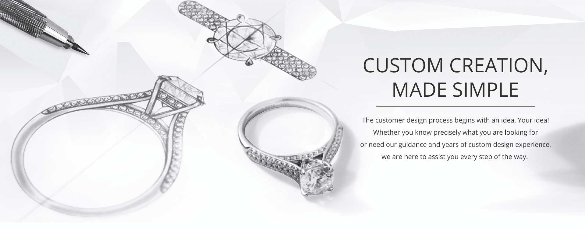 custom engagement rings from SOL Diamonds, Inc.