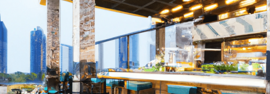 houston tx restaurant, high-quality digital photorealistic